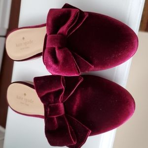 ♠️kate spade velvet slip on shoes size 7